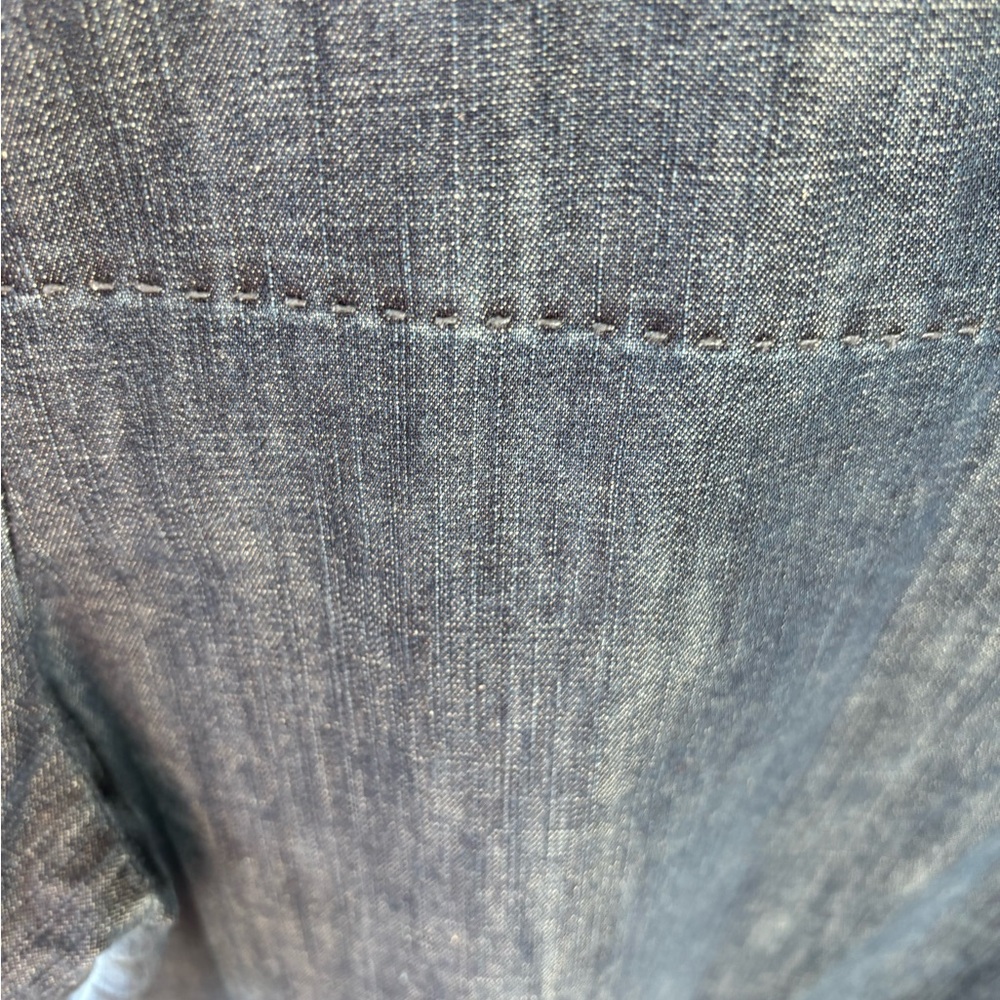 Martha Stewart Everyday Denim Top with Gold Accent - Picture 4 of 5